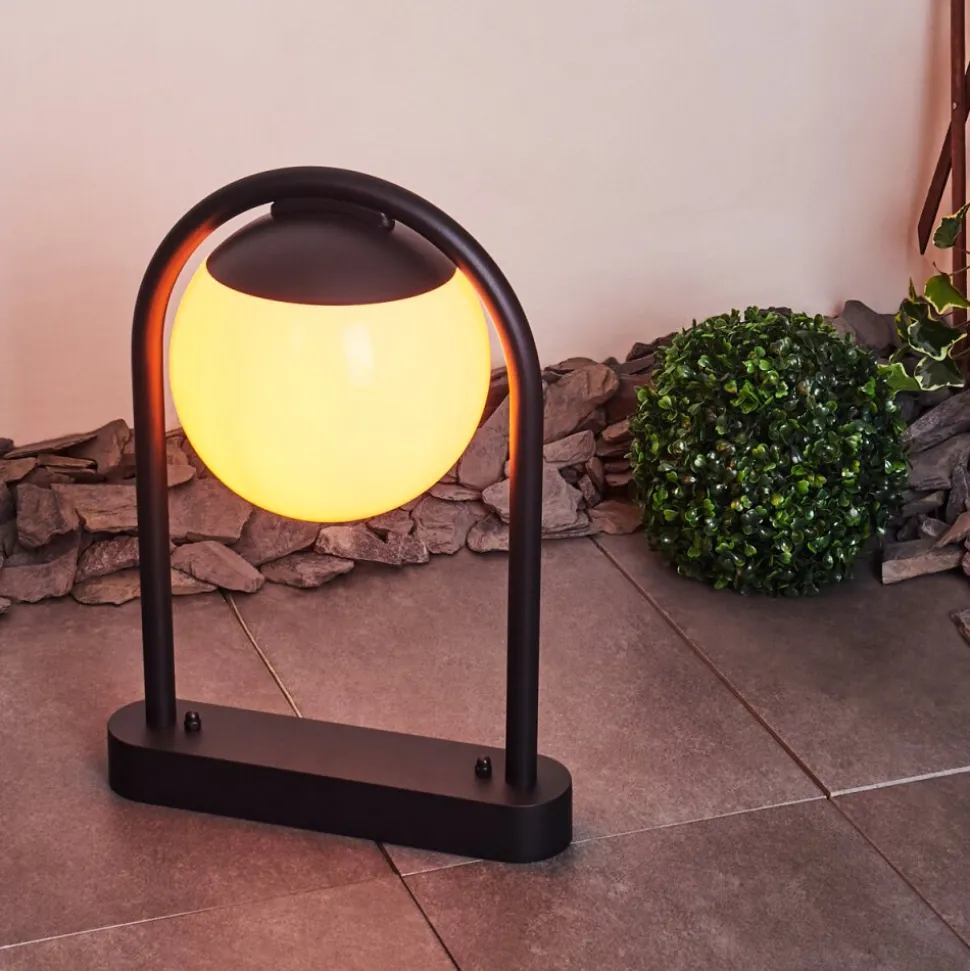 Borne Lumineuse Festau Noir, 1 Lumiere