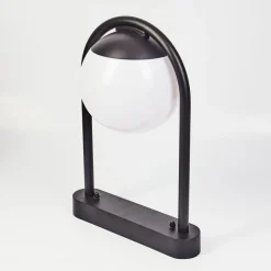 Borne Lumineuse Festau Noir, 1 Lumiere