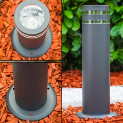 Borne Lumineuse Focus Anthracite, 1 Lumiere