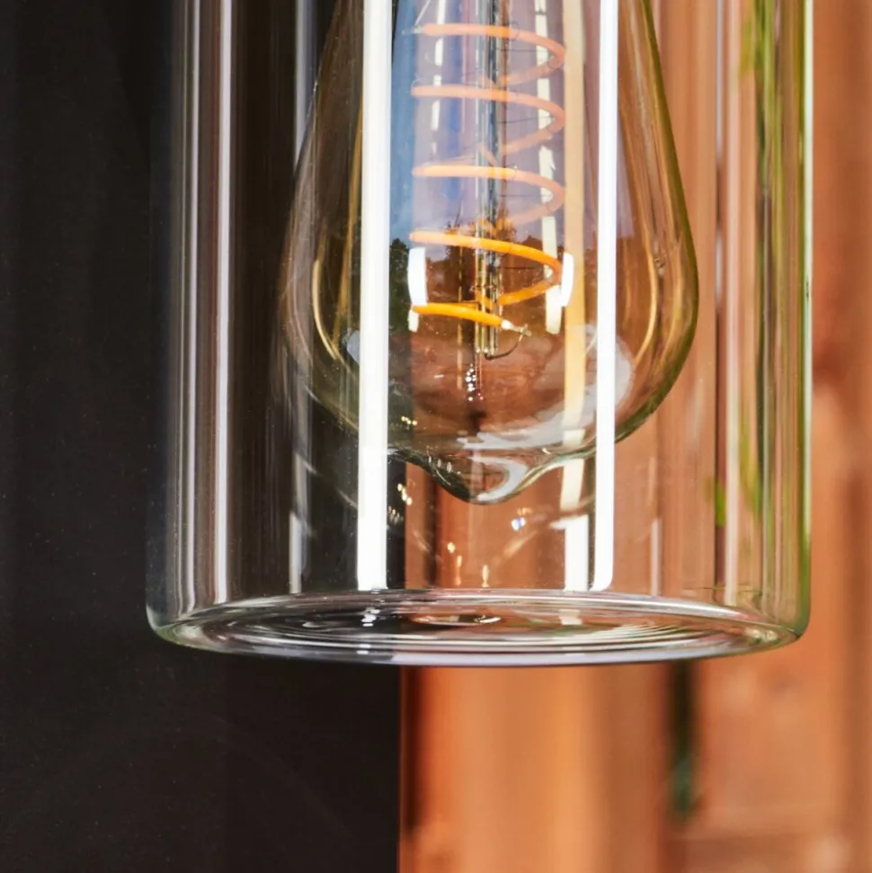 Borne Lumineuse Foley Noir, 1 Lumiere