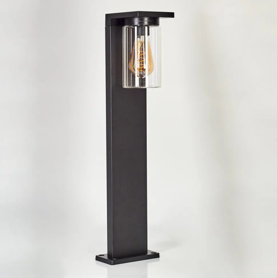 Borne Lumineuse Foley Noir, 1 Lumiere