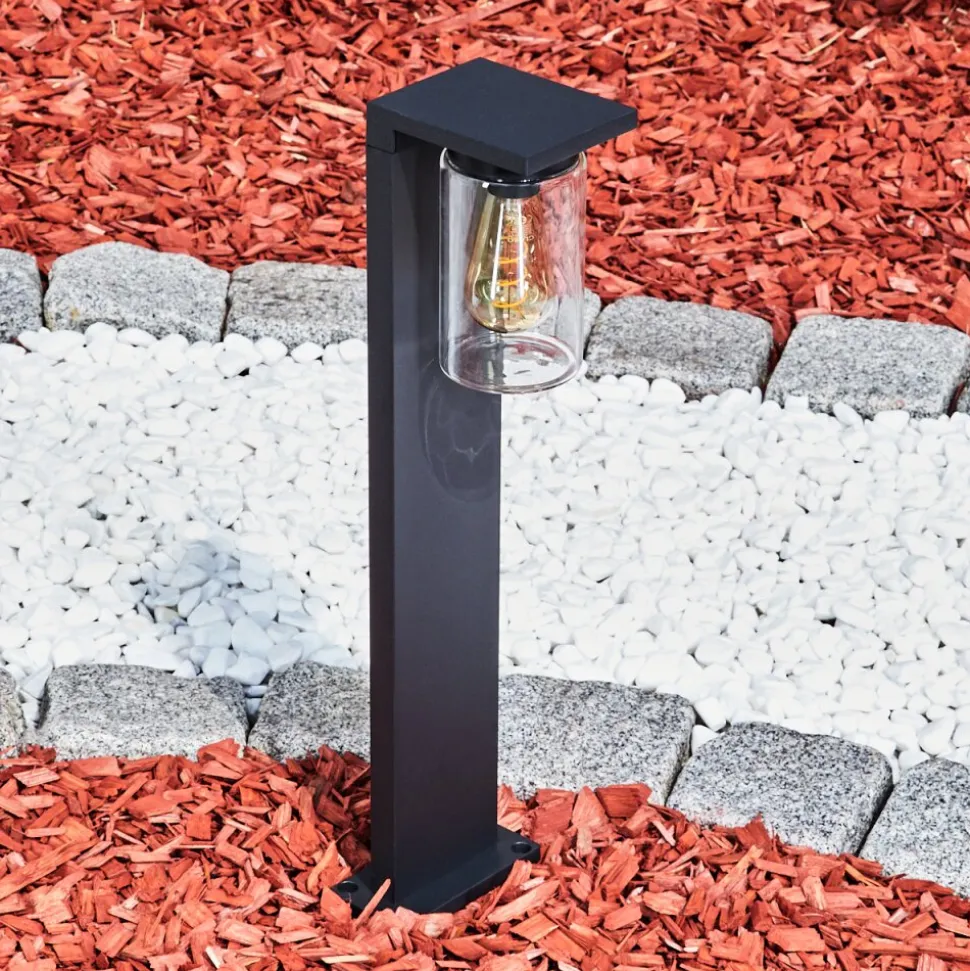 Borne Lumineuse Foley Noir, 1 Lumiere