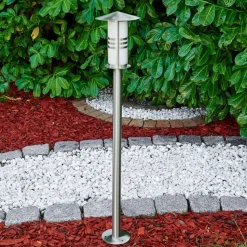 Borne Lumineuse Fukuoka Argente, 1 Lumiere