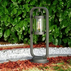 Borne Lumineuse Fulham Anthracite, 1 Lumiere