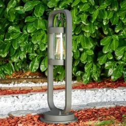 Borne Lumineuse Fulham Anthracite, 1 Lumiere