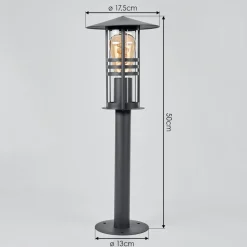 Borne Lumineuse Fushun Anthracite, 1 Lumiere