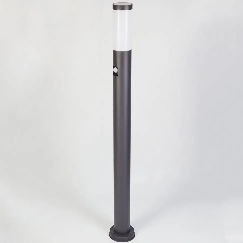 Borne Lumineuse Gaborone Anthracite, 1 Lumiere, Detecteur De Mouvement