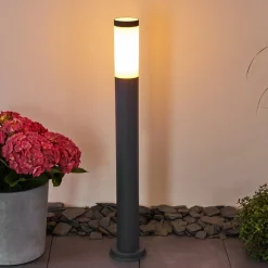 Borne Lumineuse Gaborone Anthracite, 1 Lumiere