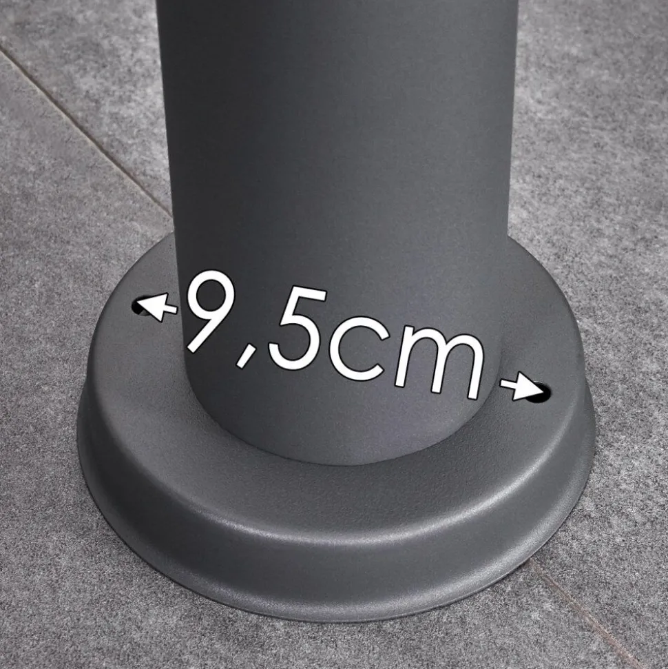Borne Lumineuse Gaborone Anthracite, 1 Lumiere