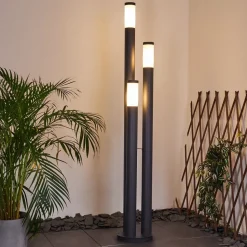 Borne Lumineuse Gaborone Anthracite, 3 Lumieres