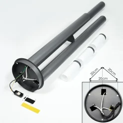 Borne Lumineuse Gaborone Anthracite, 3 Lumieres