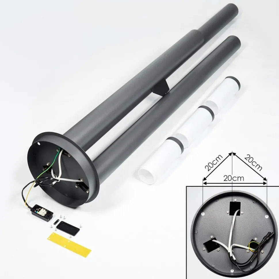 Borne Lumineuse Gaborone Anthracite, 3 Lumieres