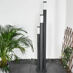 Borne Lumineuse Gaborone Anthracite, 3 Lumieres