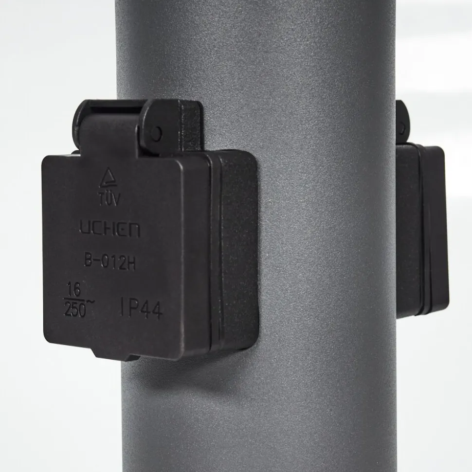 Borne Lumineuse Gaborone Anthracite, 1 Lumiere