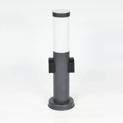 Borne Lumineuse Gaborone Anthracite, 1 Lumiere