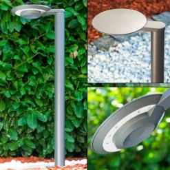 Borne Lumineuse Gakona Led Gris, 1 Lumiere