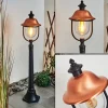 Borne Lumineuse Gascon Noir, 1 Lumiere