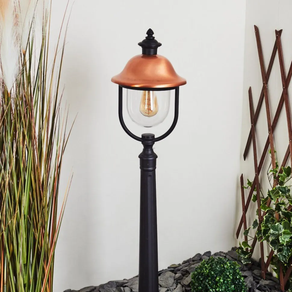 Borne Lumineuse Gascon Noir, 1 Lumiere