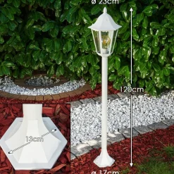 Borne Lumineuse Gilze Blanc, 1 Lumiere