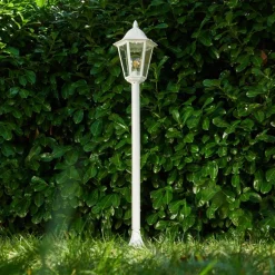 Borne Lumineuse Gilze Blanc, 1 Lumiere