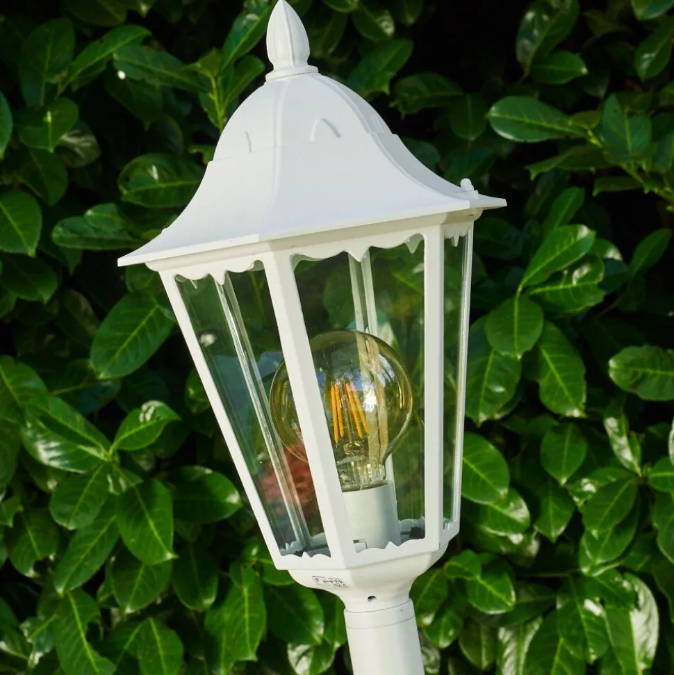 Borne Lumineuse Gilze Blanc, 1 Lumiere