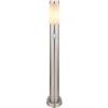 Borne Lumineuse Globo Boston Blanc, 1 Lumiere, Detecteur De Mouvement