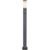 Borne Lumineuse Globo Boston Anthracite, 1 Lumiere, Detecteur De Mouvement