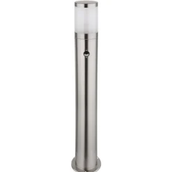Borne Lumineuse Globo Xeloo Argente, 1 Lumiere, Detecteur De Mouvement