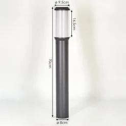 Borne Lumineuse Gondoyer Anthracite, 1 Lumiere