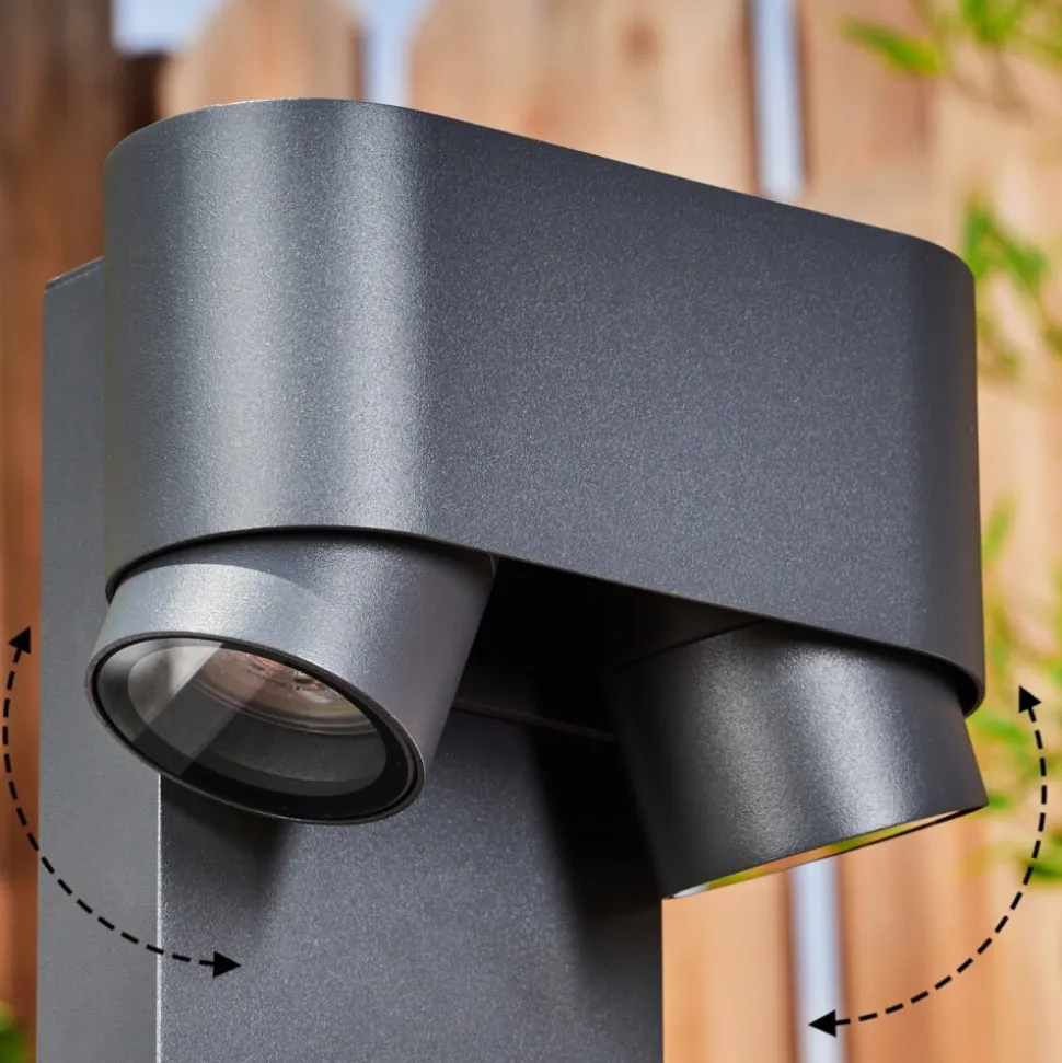 Borne Lumineuse Guampacha Anthracite, 2 Lumieres