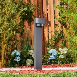 Borne Lumineuse Guampacha Anthracite, 2 Lumieres