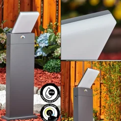 Borne Lumineuse Heraklion Led Anthracite, 1 Lumiere