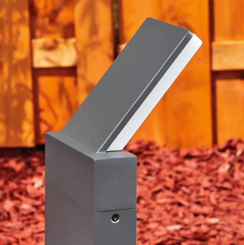 Borne Lumineuse Heraklion Led Anthracite, 1 Lumiere