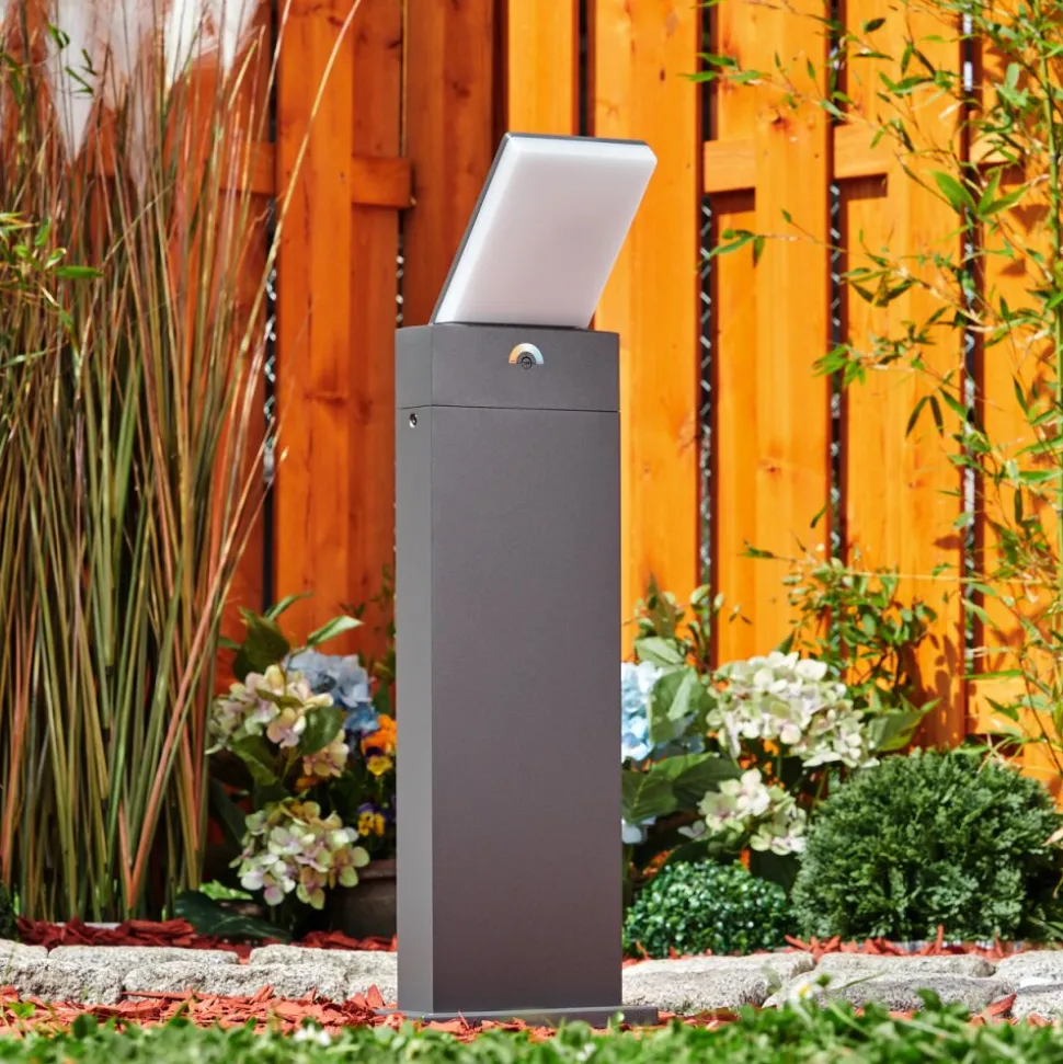 Borne Lumineuse Heraklion Led Anthracite, 1 Lumiere