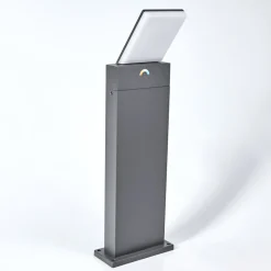 Borne Lumineuse Heraklion Led Anthracite, 1 Lumiere