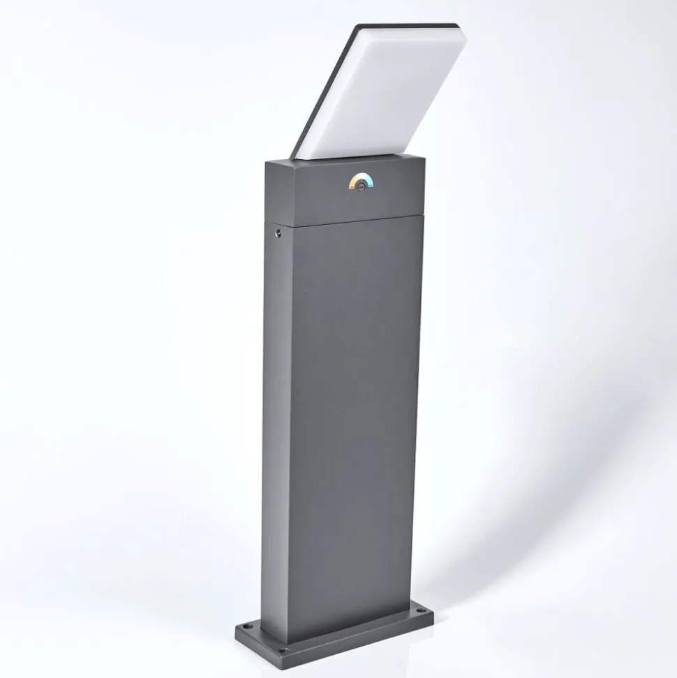 Borne Lumineuse Heraklion Led Anthracite, 1 Lumiere