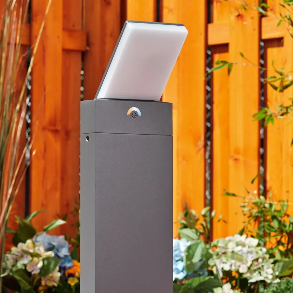 Borne Lumineuse Heraklion Led Anthracite, 1 Lumiere