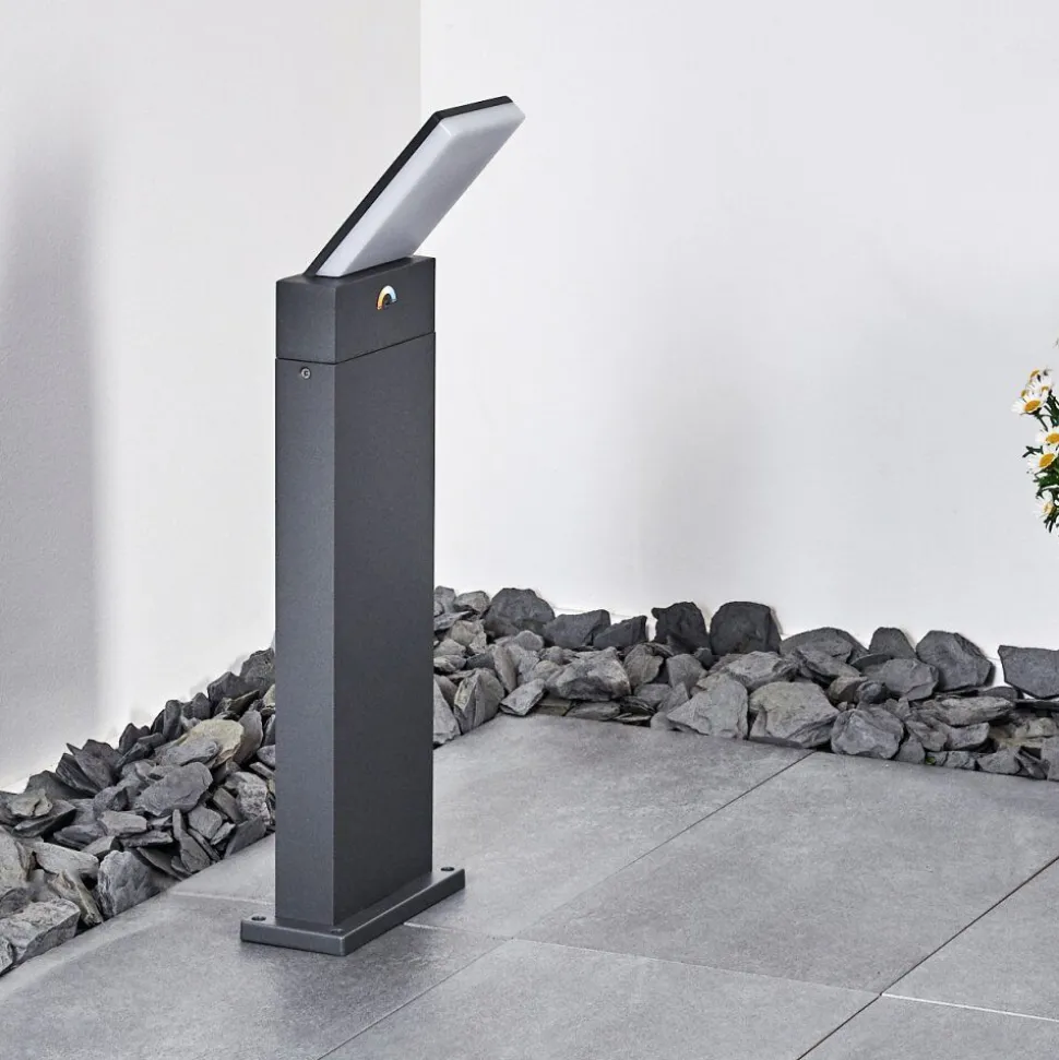 Borne Lumineuse Heraklion Led Anthracite, 1 Lumiere