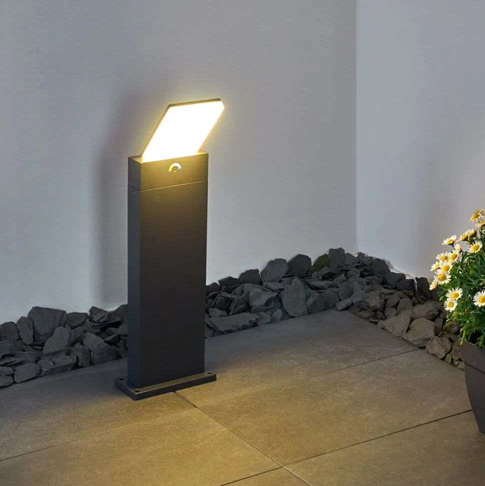 Borne Lumineuse Heraklion Led Anthracite, 1 Lumiere