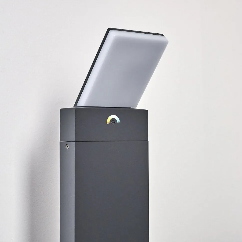 Borne Lumineuse Heraklion Led Anthracite, 1 Lumiere