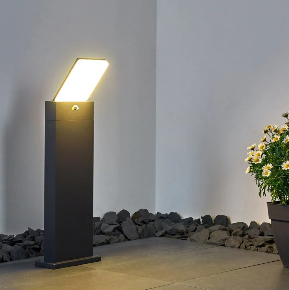 Borne Lumineuse Heraklion Led Anthracite, 1 Lumiere