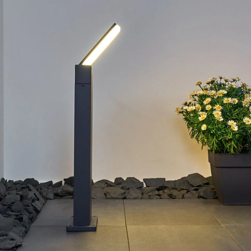 Borne Lumineuse Heraklion Led Anthracite, 1 Lumiere