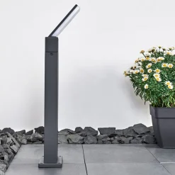 Borne Lumineuse Heraklion Led Anthracite, 1 Lumiere