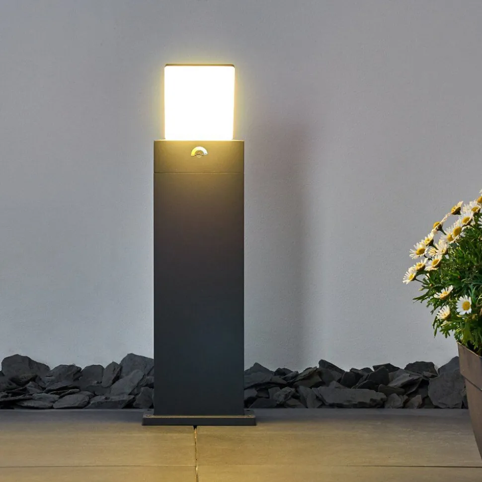 Borne Lumineuse Heraklion Led Anthracite, 1 Lumiere
