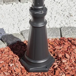 Borne Lumineuse Hongkong Noir, 1 Lumiere