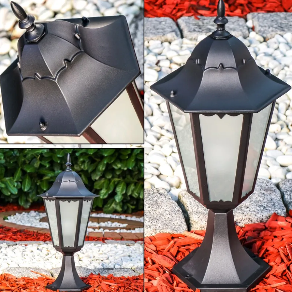 Borne Lumineuse Hongkong Frost Noir, 1 Lumiere