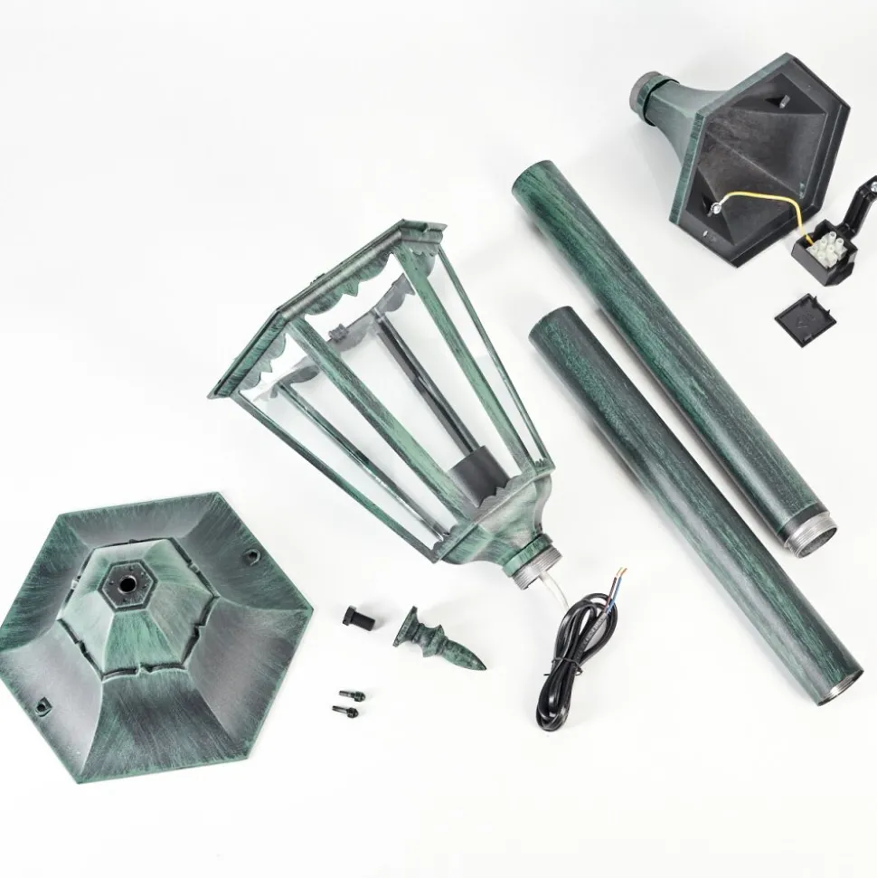 Borne Lumineuse Hongkong Vert, Noir, 1 Lumiere