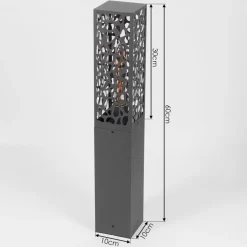 Borne Lumineuse Innvoll Anthracite, 1 Lumiere
