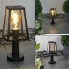 Borne Lumineuse Juanico Noir, 1 Lumiere