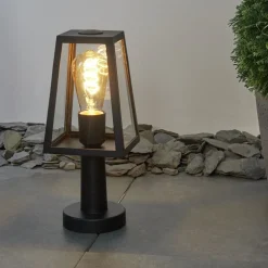 Borne Lumineuse Juanico Noir, 1 Lumiere